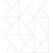 Geometriai formák vonalas minimalista mintája krém/krémfehér és faszénfekete tónus tapéta