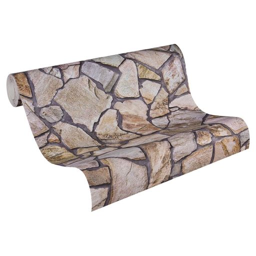 As-Creation Elements/Wood'n Stone 9273-16 Natur kőmintás szines tapéta