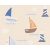 Boys & Girls 6, 93554-8 Gyerekszobai tengeri vitorlások bézs kék barna fehér tapéta