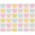 As-Creation Boys & Girls 6, 93566-2 Gyerekszobai színes szívek fehér szines tapéta