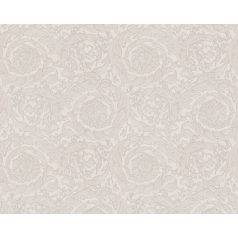   As-Creation  Versace 3, 93583-5  klasszikus virágos krém ezüstszürke tapéta