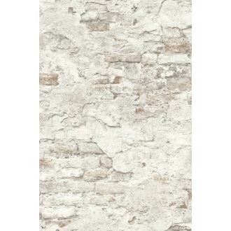   Rasch Factory III, 939316  kopott málladozó téglafal krémfehér szürke bézs tapéta