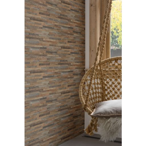 Rasch Factory III, 939811  parkettminta 3D  barna  szines tapéta