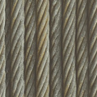   Rasch Factory III, 939903 acél drótkötél minta bézs szürke tapéta