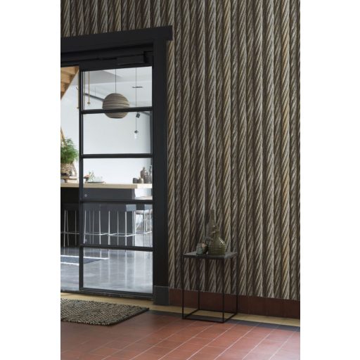 Rasch Factory III, 939903 acél drótkötél minta bézs szürke tapéta