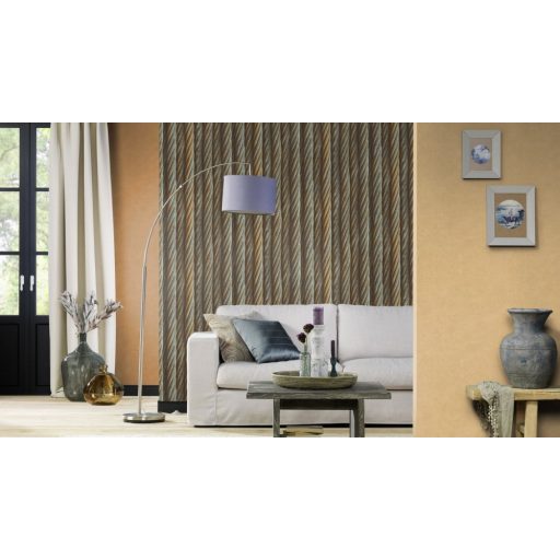 Rasch Factory III, 939903 acél drótkötél minta bézs szürke tapéta