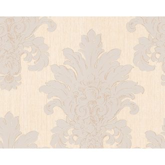   AS-Creation Bohemian 9463-31 Finoman kidolgozott virágos barokk díszítőminta bézs/bézsarany és krém fénylő mintafelület tapéta