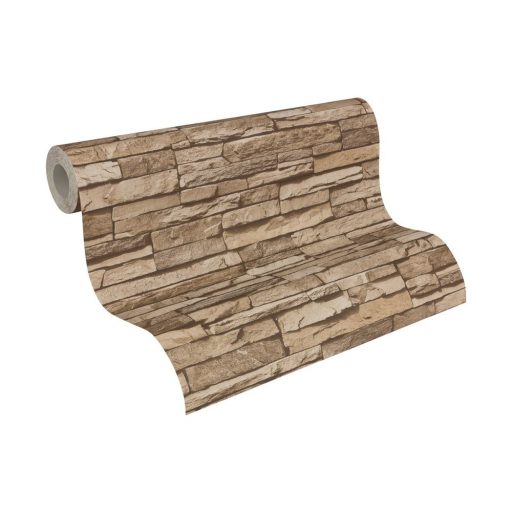 As-Creation Elements/Dekora Natur 6, 95833-2 Natur kőfal 3D krém bézs barna tapéta