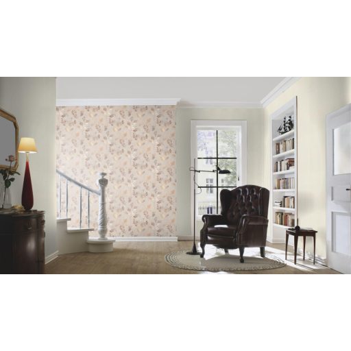 Egyedi darab! Vonzó és esztétikus levélmintázat világosbarna barna bronz ezüst és szórt réz tónus finom csillogású mintarészletek tapéta