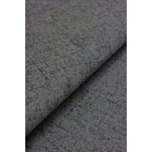 Természetes sötétszürke és antracit árnyalatú textilhatású design enyhe arany kiemelés tapéta