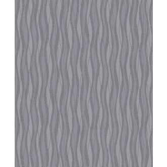   Grandeco Fusion A24002  hullámok csíkos szürkéskék  kék  ezüst tapéta