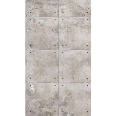   Autentikus és valósághű szegecselt betonmintázat szürkésfehér szürke bézs szürkéskék és fekete falpanel/digitális nyomat