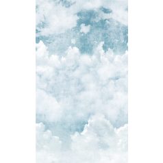   Felhős kék ég természeti motívum fehér és kék tónus falpanel/digitális nyomat