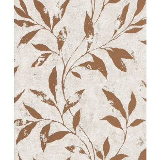   Grandeco Phoenix A48303 Natur Levélágak krém/bézs fényes bronz mintarajzolat tapéta