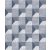 Grandeco Phoenix A48703 Geometrikus grafikus 3D törtfehér szürkéskék kék tapéta
