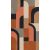 Geometriai formák modern Art Deco stílusú megjelenítése bézs barna lazacszín szines falpanel/digitális nyomat
