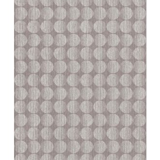   Grandeco Phoenix A53202 Geometrikus Retro körök sorba oszlopba rendezve szürke szürkésbézs szürkésbarna tapéta