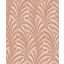 Grandeco Phoenix A53301 Natur absztrakt levélmintázat terrakotta krémszín tapéta