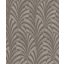 Grandeco Phoenix A53302 Natur absztrakt levélmintázat sötétbarna szürkésbarna tapéta