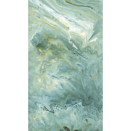 Grandiózus és sokrétű márvány mintázat zöld türkiz kék fehér és sárga tónus falpanel/digitális nyomat
