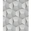 Ultramodern  geometrikus minta szálcsiszolt felület világosszürke és szürke tónusok tapéta