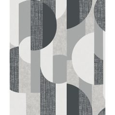   Változatos absztrakt geometrikus minta szürkésfehér szürke tónusok fekete tapéta