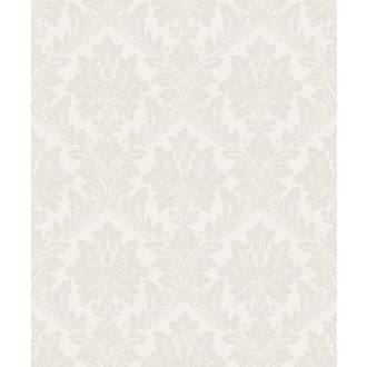   Elegáns klasszikus barokk damaszt díszítőminta krém/krémfehér és bézs tónus tapéta