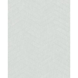   Enyhe nyílformába rendezett eltolt texturált téglalapok mintája zöld/szürkészöld és fehér tónus tapéta