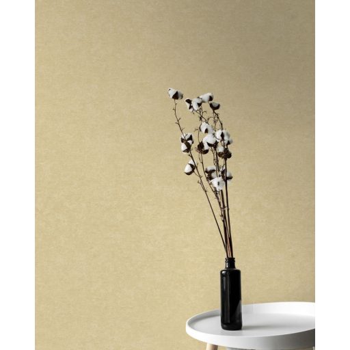 Finoman strukturált egyszínű minta sárga tónus tapéta