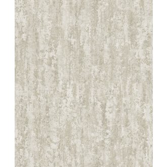   Természetes erősen kopott strukturált beton/kő mintázat krém bézs és szürkésbézs tónus tapéta