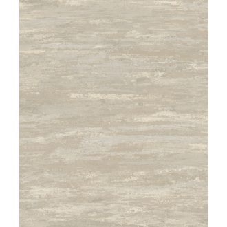   Egyedülálló vizuális élmény! Kortárs beton megjelenítés absztrakt festékcsíkokkal bézs szürkésbézs barna és arany fémes hatás tapéta