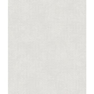   Anyagában nyomott és színezett geometrikus minta fehér és szürke/világosszürke tónus csillogó fémes ezüstszemcsék tapéta