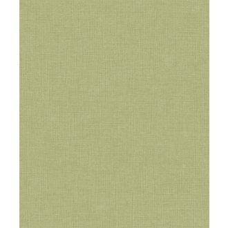   Strukturált textilhatású egyszínű minta zöld/sárgászöld tónus tapéta
