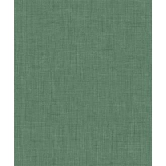   Strukturált textilhatású egyszínű minta zöld/kékeszöld tónus tapéta