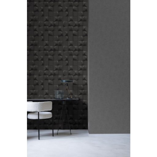 Decoprint Affinity AF24521 Geometrikus Grafikus háromdimenziós hatású sötétszürke fekete tapéta