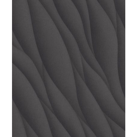 Decoprint Affinity AF24534 Grafikus háromdimenziós hatású hullám (lángnyelv) minta sötétszürke antracit tapéta