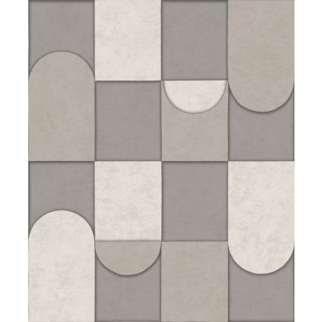 Decoprint Affinity AF24550 Geometrikus grafikus design minta szürkésfehér szürke barna tapéta