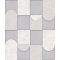 Decoprint Affinity AF24553 Geometrikus grafikus design minta világosszürke szürke szürkésbézs tapéta
