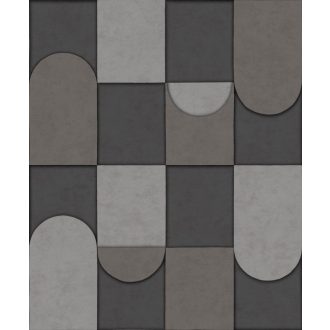   Decoprint Affinity AF24554 Geometrikus grafikus design minta szürke árnyalatok sötétszürke szürkésbarna tapéta