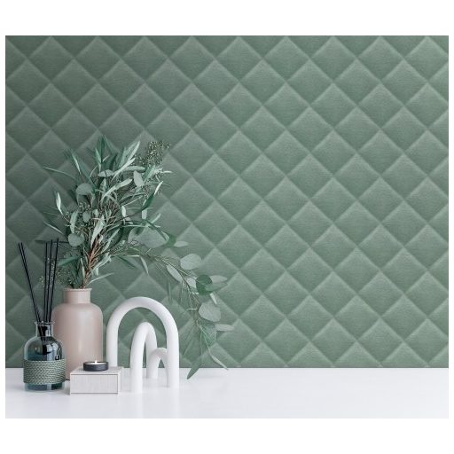 Decoprint Affinity AF24561 Geometrikus Grafikus pasztell anyaghatású megjelenés 3D mentazöld árnyalatok tapéta