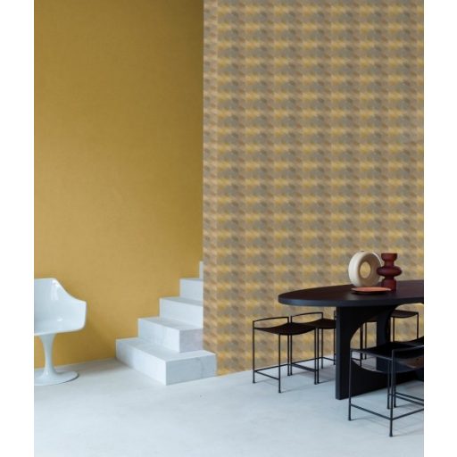 Decoprint Affinity AF24581 Geometrikus Grafikus színátmenetes rombuszminta szürke szürkésbézs narancs tapéta