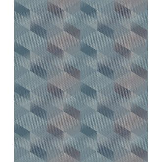   Decoprint Affinity AF24582 Geometrikus Grafikus színátmenetes 3D rombuszminta szürke szürkéslila szürkéskék tapéta