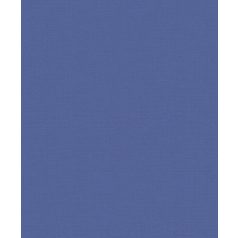   Természetes egyszinű strukturált vászonminta kék/indigókék tónus tapéta