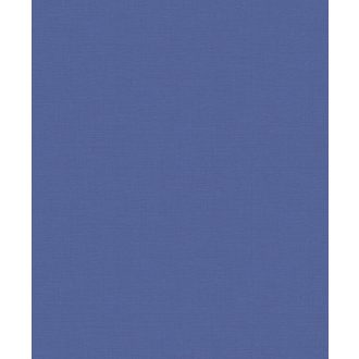   Természetes egyszinű strukturált vászonminta kék/indigókék tónus tapéta