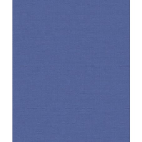 Természetes egyszinű strukturált vászonminta kék/indigókék tónus tapéta