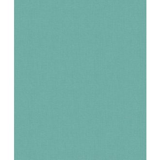   Természetes egyszinű strukturált vászonminta zöld/türkiz tónus tapéta