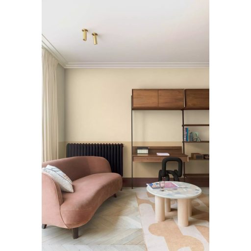 Természetes lenvászon textúra Nobacoat® bevonattal (antibakteriális) sárga/napfényes arany/pezsgő-bézs tónus tapéta