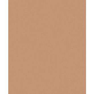   Természetes lenvászon textúra Nobacoat® bevonattal (antibakteriális) meleg terrakotta/fahéjbarna tónus tapéta