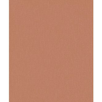   Természetes lenvászon textúra Nobacoat® bevonattal (antibakteriális) égett narancs/korall tónus tapéta