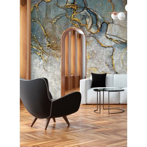 As-Creation Metropolitan Stories II, DD118829 Natur márványozott élethű kőmintázat szürke arany kék falpanel